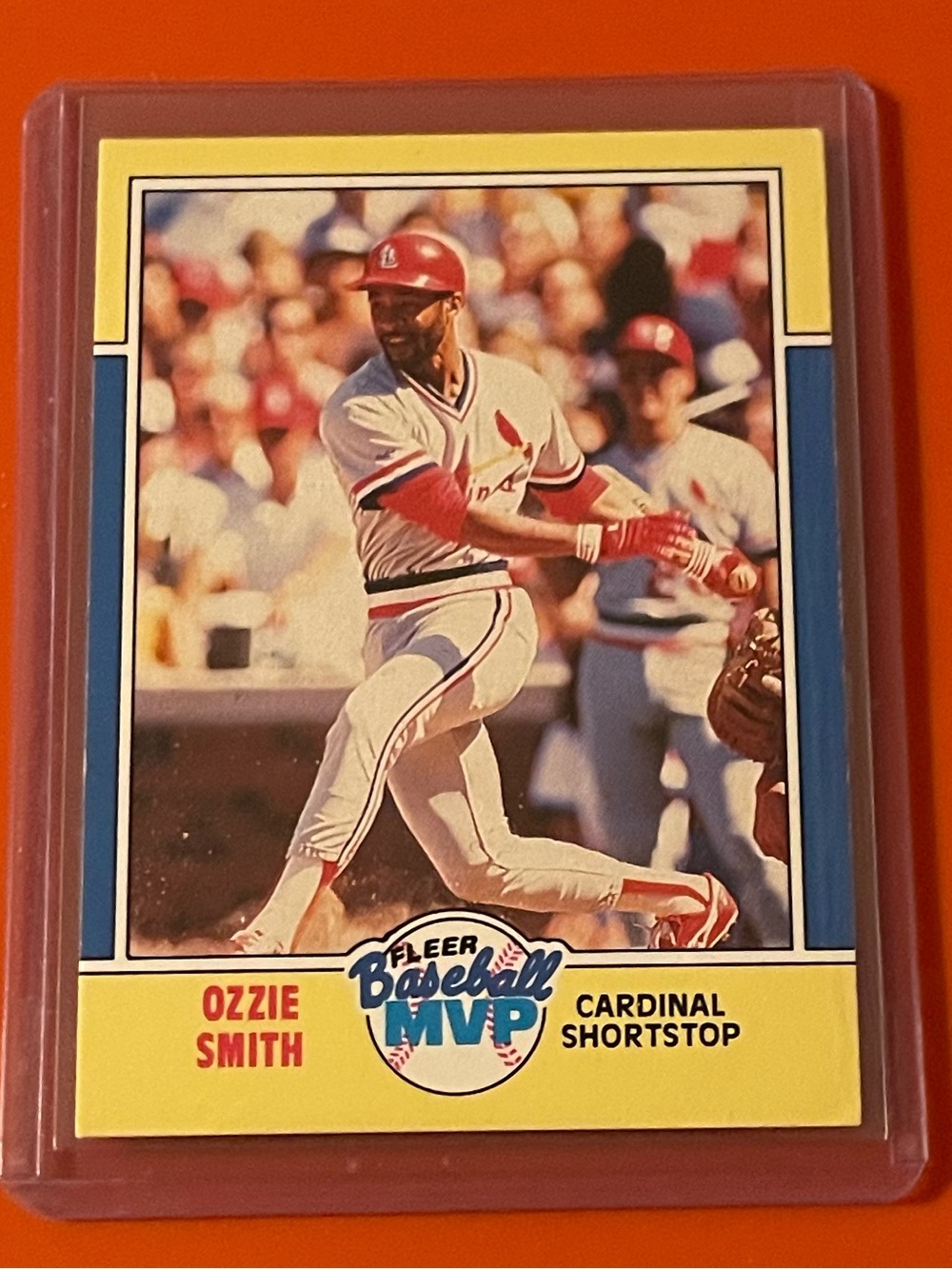 Ozzie Smith #35 of 44 1988 Fleer MVP Baseball Trading Card